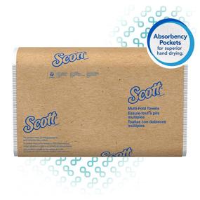 img 2 attached to 🧻 Scott Essential Multifold Paper Towels (01840) – Quick-Drying Absorbency Pockets, White – 16 Packs, 250 Sheets/Pack, 4,000 Towels/Case