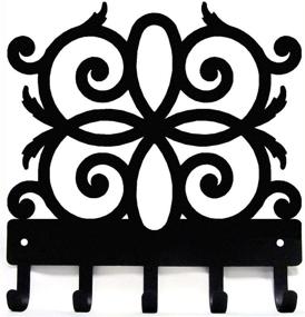 img 2 attached to Stylish and Practical Decorative Scroll KO4 Metal Key Rack Hanger - Small 6 inch Wide - Made in USA