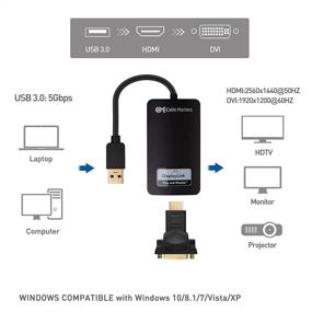 img 3 attached to 🔌 Cable Matters SuperSpeed USB 3.0 to HDMI Adapter (Black) - Stream Windows up to 1440p