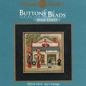 img 2 attached to 🧵 Joe's Garage Mill Hill Counted Cross Stitch Kit: Buttons & Beads Spring - MH141614 Main Street Series