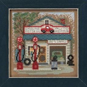 img 3 attached to 🧵 Joe's Garage Mill Hill Counted Cross Stitch Kit: Buttons & Beads Spring - MH141614 Main Street Series