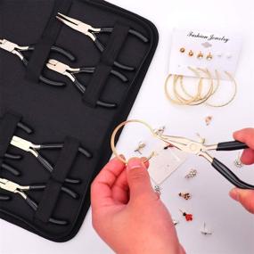 img 1 attached to 🔧 Baymyer Jewelry Pliers Set - 8pcs Tools Kit for Jewelry Making, Repair, Wire Wrapping, Crafts