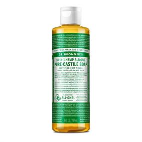 img 4 attached to 🌿 Dr. Bronner’s Pure-Castile Liquid Soap (Almond, 8 ounce) - Organic, Vegan, Concentrated - 18-in-1 Uses for Face, Body, Hair, Laundry, Pets and Dishes - Non-GMO