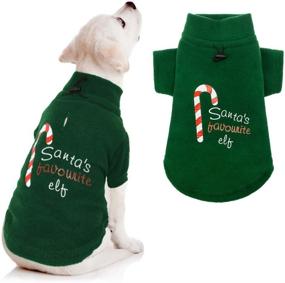 img 4 attached to 🎄 Christmas Dog Fleece Vest | Xmas Dog Hoodie | Elves Sweater | Winter Clothes for Small to Medium Dogs and Puppies