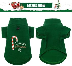 img 2 attached to 🎄 Christmas Dog Fleece Vest | Xmas Dog Hoodie | Elves Sweater | Winter Clothes for Small to Medium Dogs and Puppies