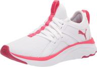 👞 puma softride sophia peony pink boys' loafers: lightweight and versatile running shoes logo