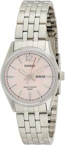 img 4 attached to Casio Dress Silver Watch LTP1335D 5A