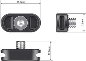 img 3 attached to Улучшите свой опыт с гимбалом с помощью маленькой пластины SmallRig для наплечного ремня (2 шт.) - AAN2366