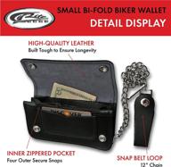 compact biker wallet: szco supplies small-sized for easy portability logo