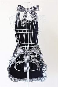 img 2 attached to Винтажные фартуки Кухонные карманы для готовки