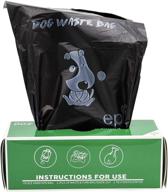 🐾 the ultimate bulk roll of large pet waste bags - black by original poop bags logo