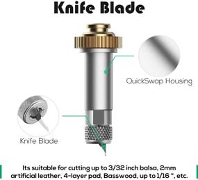 img 2 attached to 🔪 Upgrade Your Cricut Maker with Fakugo Tool Set: Knife Blade and Drive Housing for Precision Cutting on Balsa Wood, Mat Board, Chipboard, and More