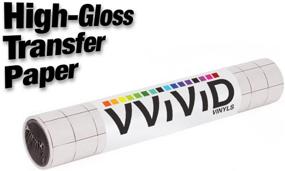 img 3 attached to 🔍 VViViD High Gloss Clear Vinyl Transfer Paper: 12 Inches x 25 Feet Roll with Grid Backing (3Mil) – Self-Adhesive & Easy Application