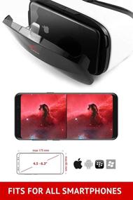 img 1 attached to 🐼 VR WEAR VR 3D Box - Виртуальная реальность, Гарнитура, Очки Google для любого телефона (iPhone 6/7/8/ плюс / X и S6/S7/S8/S9/плюс/Note и все смартфоны Android) с диагональю экрана 4,5-6,5" (Панда)