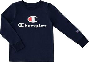 img 2 attached to Champion Sleeve Sweatpant Clothes Heather Boys' Clothing ~ Clothing Sets