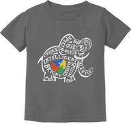 🐘 tstars elephant awareness toddler t-shirt - boys' clothing in tops, tees & shirts logo