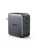 🔌 ugreen 100w usb c мультипорт зарядное устройство - быстрая зарядка для macbook, dell, ipad, iphone, galaxy - адаптер питания gan логотип