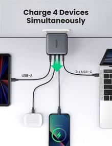 img 2 attached to 🔌 UGREEN 100W USB C Мультипорт Зарядное Устройство - Быстрая Зарядка для MacBook, Dell, iPad, iPhone, Galaxy - Адаптер Питания GaN