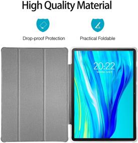 img 3 attached to 📱 Pritom Tronpad Tablet Cover Case - 10 inch, M10 and 3G M10 Compatible - Fixed Viewing Angle, Stand Folio Design, All-Round Protection