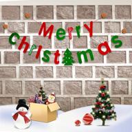 merry christmas banner decoration fireplace logo