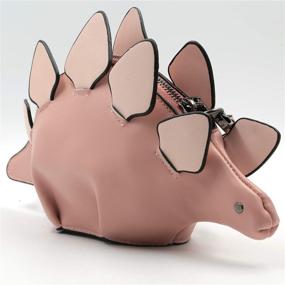 img 3 attached to QiMing Dinosaur Shoulder Stegosaurus CrossBody Women's Handbags & Wallets for Shoulder Bags