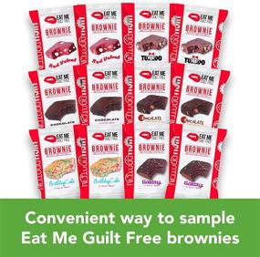 img 2 attached to 🍪 Delicious Low Carb Snack Box: Feast on Eat Me Guilt Free Brownies - Protein-packed & Keto Friendly Treats - Perfect Gift Box (12 Varieties)