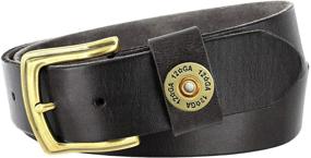 img 4 attached to Gauge Shotgun Shell Grain Leather Men's Accessories in Belts
