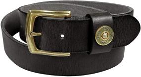 img 3 attached to Gauge Shotgun Shell Grain Leather Men's Accessories in Belts