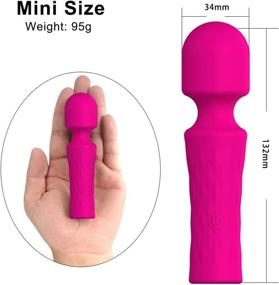 img 3 attached to Powerful Mini Wand Massager: Cordless, Waterproof, USB Rechargeable with 10 Vibration Modes for Women - Perfect for Sports Recovery, Muscle Aches, Neck, Shoulder, Back and Full Body Massage