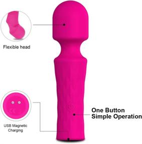 img 2 attached to Powerful Mini Wand Massager: Cordless, Waterproof, USB Rechargeable with 10 Vibration Modes for Women - Perfect for Sports Recovery, Muscle Aches, Neck, Shoulder, Back and Full Body Massage