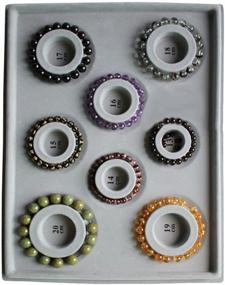 img 2 attached to Flock Bead Board Bracelet: Ultimate Organizer Tray for Jewelry Making, Design, and DIY Crafts