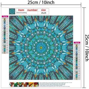 img 3 attached to 🖌️ HaiMay 6 Pack DIY 5D Diamond Painting Kits Full Drill Rhinestone Painting - Mandala Diamond Pictures for Wall Decoration, Mandala Diamond Paintings Style (10×10 Inch Canvas)