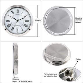 img 3 attached to Hicarer Quartz Diameter Zinc Alloy Numeral