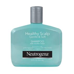 img 4 attached to Шампунь Neutrogena Gentle & Soft для здоровой кожи головы с мицеллярной водой - для чувствительного ухода за кожей головы, легкая увлажнение и формула, безопасная для окрашенных волос - 12 унций