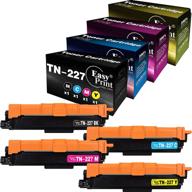 🖨️ easyprint 4-pack compatible (bk+c+m+y) tn-227 tn227 toner cartridge tn-227bk tn-227c tn-227m tn-227y designed for brother hl-l3230cdw l3210cw l3270cdw l3290cdw mfc-l3710cw l3750cdw l3770cdw printer logo