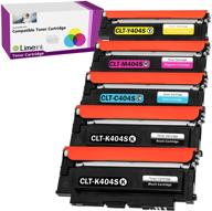 🖨️ limeink 5 compatible toner cartridges for samsung 404s 404 clt-k404s clt-c404s clt-m404s clt-y404s express xpress sl-c430w sl-c480fw sl-c480w k404 y404 c480 c430 (2 black, 1 each color) - improved seo logo