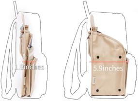 img 1 attached to 🎒 Foldable Backpack Organizer for Women's Handbag Accessories - Rucksack Shoulder Storage