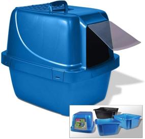 img 3 attached to 🐾 Van Ness CP77 Extra Large White Enclosed Sifting Cat Pan/Litter Box (225026): A Convenient Solution for Your Feline's Needs