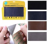 🔵 kasoworkshops leather repair patch – blue, 8 x 4 inch – for sofas, car seats, handbags, jackets – adhesive & durable logo