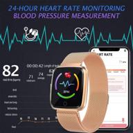 📱 feifuns smart watch: fitness tracker with heart rate, blood pressure, and oxygen monitor, sleep tracker, step and calorie counter for women, men, android, and iphone логотип