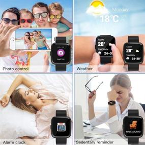 img 3 attached to 📱 Feifuns Smart Watch: Fitness Tracker with Heart Rate, Blood Pressure, and Oxygen Monitor, Sleep Tracker, Step and Calorie Counter for Women, Men, Android, and iPhone