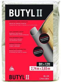 img 3 attached to 🛡️ Trimaco Butyl II 9ft x 12ft Two Layer Poly-Back Canvas Drop Cloth: Superior Protection for Your Surfaces