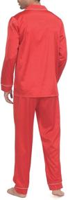 img 2 attached to Indefini Pajama Sleeve Men's Sleepwear Loungewear for Sleep & Lounge