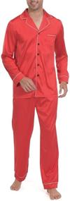 img 1 attached to Indefini Pajama Sleeve Men's Sleepwear Loungewear for Sleep & Lounge