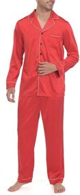 img 3 attached to Indefini Pajama Sleeve Men's Sleepwear Loungewear for Sleep & Lounge