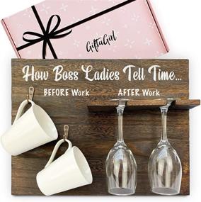 img 4 attached to 👑 Top-Rated GIFTAGIRL Boss Women's Gift - Playfully Sassy Boss Lady Gifts, Perfect for Your Boss. Hilarious Boss Gifts for an Unforgettable Impression. Note: Mugs and Glasses Excluded