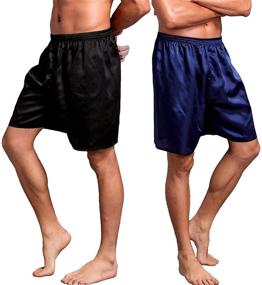 img 3 attached to 🩲 Ultimate Comfort Men's Boxer Shorts for Stylish Lounging and Sleepwear