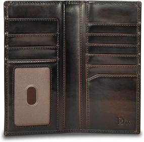 img 2 attached to 🔒 Enhanced Protection with DK86 Wallet: Block RFID Leather Burnished Men's Accessories