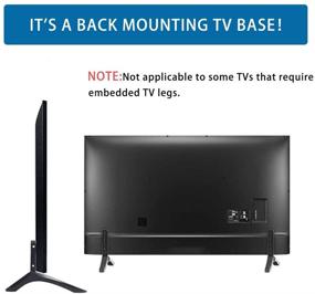 img 2 attached to 📺 Universal TV Stand: Stable Base Table Top Stand for Most TVs with Mounting Hole Distance 0.787-2.16 inch / 2cm-5.5cm, BLACK