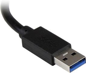 img 1 attached to 🔌 StarTech.com USB 3.0 Hub with Gigabit Ethernet Adapter - 3 Port - Network / LAN Adapter - Windows & Mac Compatible (ST3300GU3B) Black